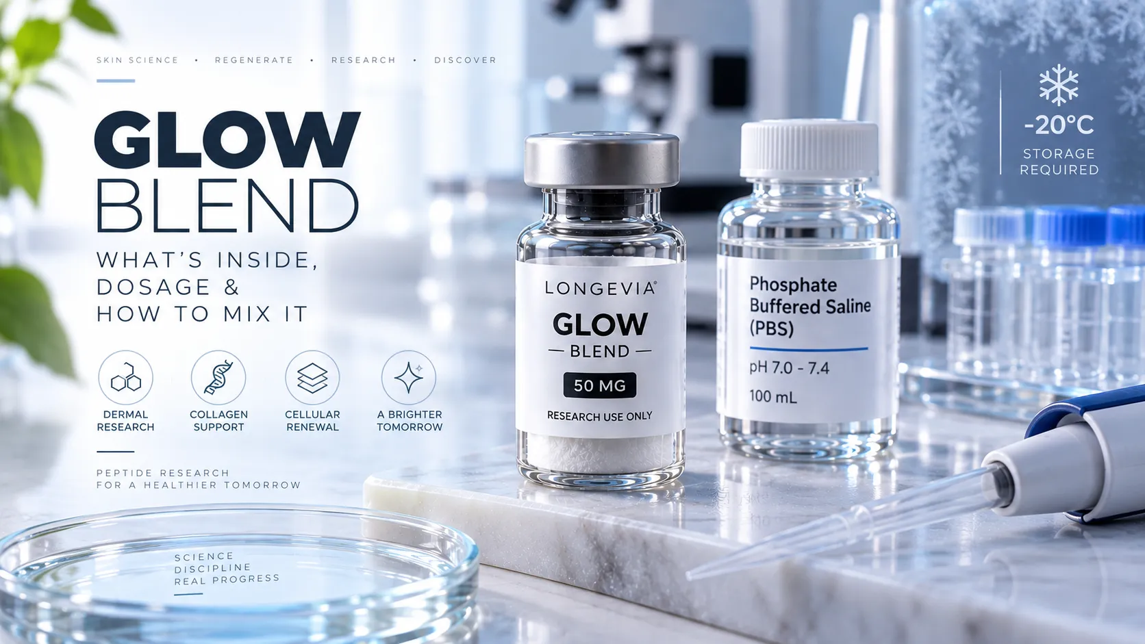 Glow Blend Peptide: What's Inside, Dosage & How to Mix It