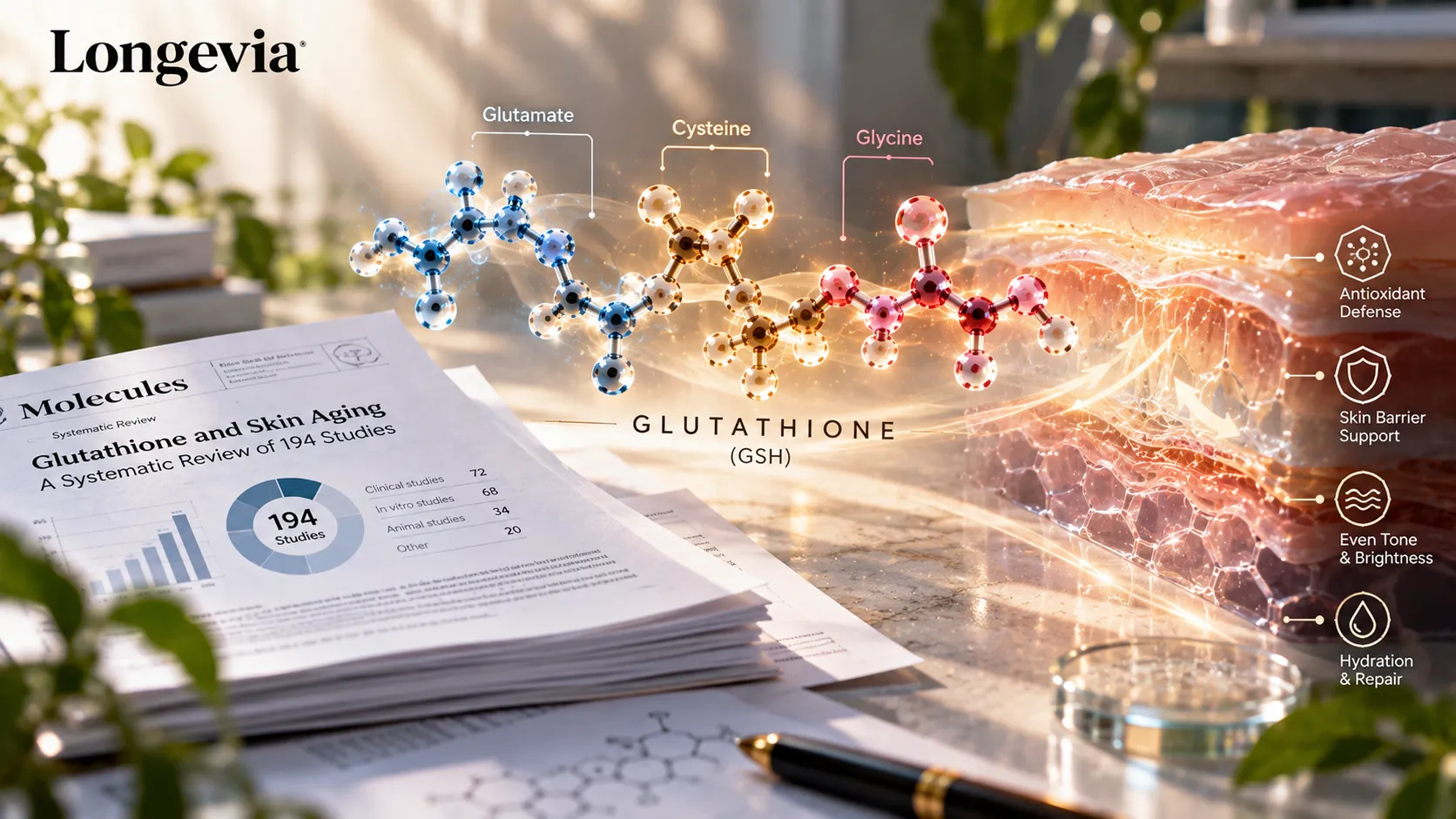 What a New 194-Study Review Found About Glutathione and Skin