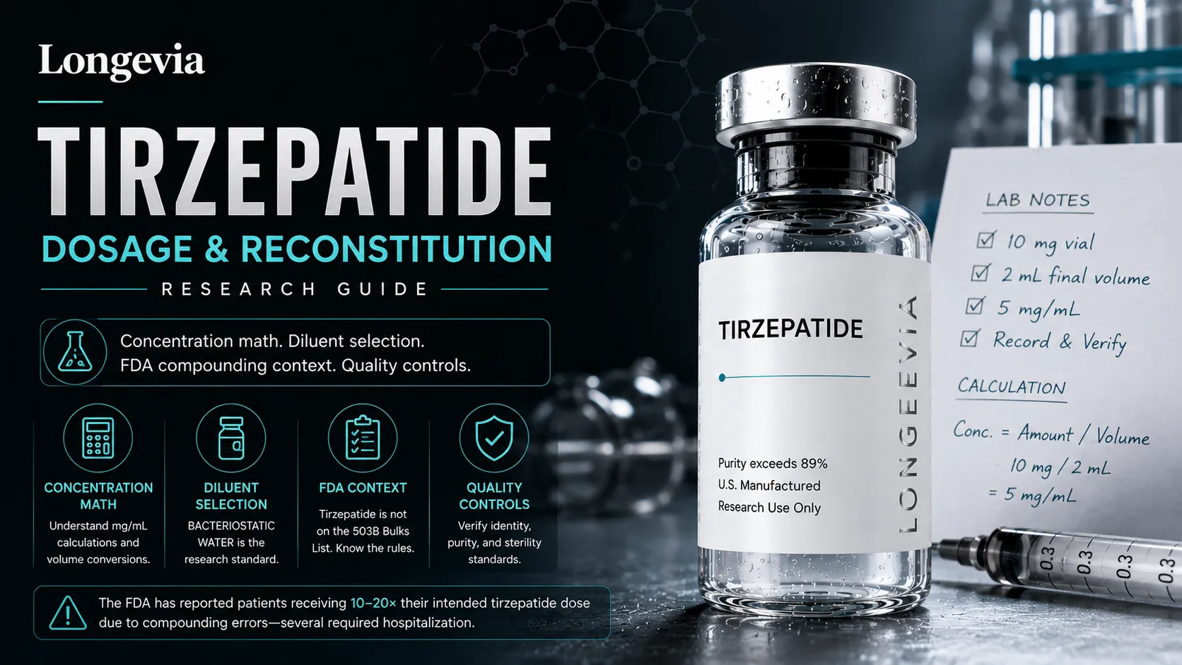 Tirzepatide Dosage and Reconstitution Research Guide